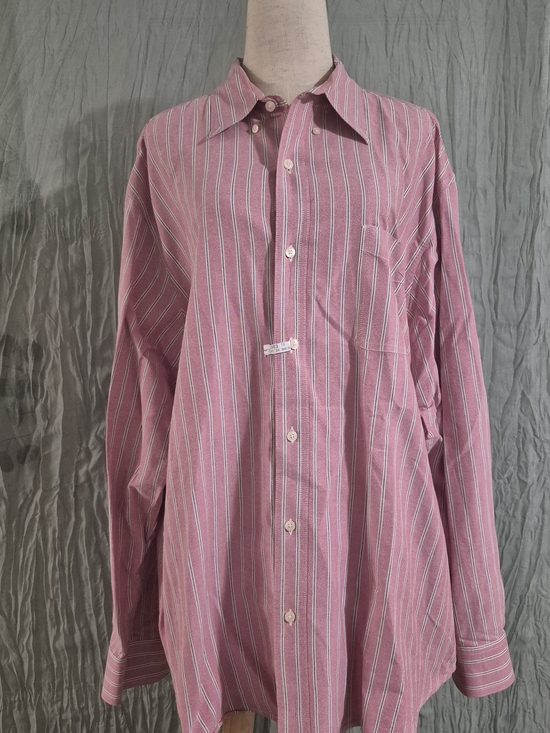 Chaps Other - Chaps Pink Striped Long-Sleeve Dress Shirt